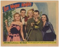 9b473 LAS VEGAS NIGHTS LC 1941 portrait of Tommy Dorsey with trombone & top 4 cast members!