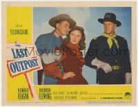 9b483 LAST OUTPOST LC #3 1951 Bruce Bennett is annoyed by Ronald Reagan & Rhonda Fleming!