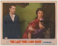 9b487 LAST TIME I SAW PARIS LC #8 1954 wet Elizabeth Taylor collapses into Donna Reed's arms!