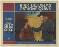 9b489 LAST TRAIN FROM GUN HILL LC #7 1959 c/u of Kirk Douglas & Holliman, directed by John Sturges!