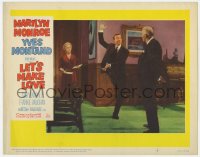 9b514 LET'S MAKE LOVE LC #6 1960 secretary surprised at Yves Montand dancing for Wilfrid Hyde-White!