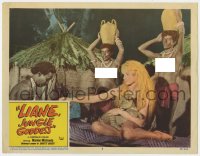 9b517 LIANE JUNGLE GODDESS LC #3 1958 teenage blonde German Marion Michaels with naked natives!