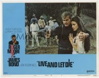 9b527 LIVE & LET DIE West Hemi LC #7 1973 Roger Moore as James Bond protecting sexy Jane Seymour!