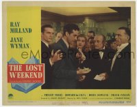 9b533 LOST WEEKEND LC #1 1945 alcoholic Ray Milland at swanky party, directed by Billy Wilder!