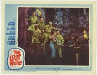 9b534 LOST WORLD LC #6 1960 Michael Rennie, Jill St. John, Claude Rains & other explorers in cave!