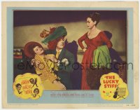 9b542 LUCKY STIFF LC #3 1948 great image of Dorothy Lamour, Brian Donlevy & Claire Trevor!