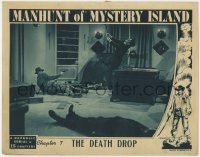 9b556 MANHUNT OF MYSTERY ISLAND chapter 7 LC 1945 Republic sci-fi serial, The Death Drop!