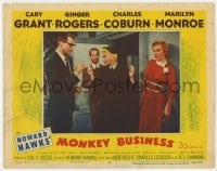 9b583 MONKEY BUSINESS LC #8 1952 Ginger Rogers between Cary Grant & sexy Marilyn Monroe!