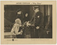 9b601 MY BOY LC 1921 Jackie Coogan asks cop who will take care of Claude Gillingwater!