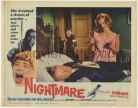 9b625 NIGHTMARE LC #7 1964 gruesome image of girl walking in on knife murder & screaming!