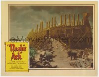 9b627 NOAH'S ARK LC R1957 Michael Curtiz Biblical epic, cool image of the ship under construction!