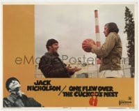 9b641 ONE FLEW OVER THE CUCKOO'S NEST LC #1 1975 Jack Nicholson playing basketball w/Will Sampson!