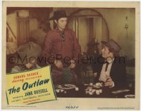 9b648 OUTLAW LC 1946 Walter Huston as Doc Holliday tries to hustle Jack Buetel as Billy the Kid!