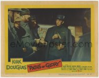 9b663 PATHS OF GLORY LC #3 1958 Stanley Kubrick classic, Kirk Douglas as Colonel Dax in WWI!