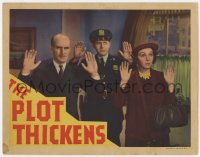 9b679 PLOT THICKENS LC 1936 detective Zasu Pitts by James Gleason & cop with their hands up!