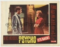 9b687 PSYCHO LC #6 R1965 Alfred Hitchcock, great 2-shot of Anthony Perkins and Janet Leigh!