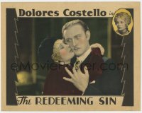 9b706 REDEEMING SIN LC 1929 Conrad Nagel is surprised when Dolores Costello hugs him!
