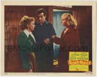9b717 ROAD HOUSE LC #5 1948 Cornel Wilde between Ida Lupino & Celeste Holm, film noir!