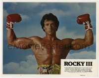 9b724 ROCKY III int'l Spanish language LC #1 1982 best posed portrait of boxer Sylvester Stallone!