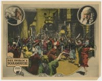 9b742 SCARAMOUCHE LC 1923 directed by Rex Ingram, great image of intense battle scene!