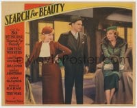 9b746 SEARCH FOR BEAUTY LC 1934 Buster Crabbe standing between Toby Wing & Gertrude Michael!