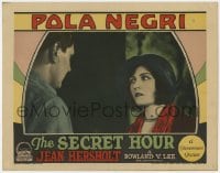 9b751 SECRET HOUR LC 1928 great close up of pretty waitress Pola Negri wearing a bonnet!