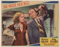 9b767 SHE MADE HER BED LC 1934 c/u of Robert Armstrong on phone smiling at Grace Bradley, rare!