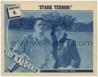 9b786 SKY RAIDERS chapter 6 LC 1941 close up of Donald Woods & Kathryn Adams, Stark Terror!