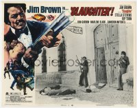 9b787 SLAUGHTER LC #5 1972 Jim Brown & Rip Torn ambush men as they come out of the building!