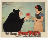 9b793 SNOW WHITE & THE SEVEN DWARFS LC R1967 Disney classic, Snow White getting apple from witch!