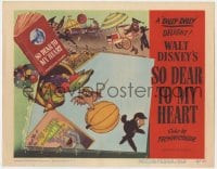 9b794 SO DEAR TO MY HEART LC #2 1949 Disney, great cartoon image of owl & lamb at county fair!