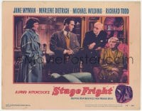 9b808 STAGE FRIGHT LC #3 1950 Hitchcock, Richard Todd, Jane Wyman, Alistair Sim & Sybil Thorndike!