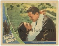 9b819 STRANGE AFFAIR OF UNCLE HARRY LC 1945 romantic c/u of pretty Ella Raines & George Sanders!