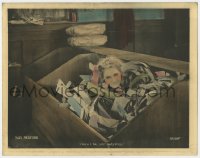 9b825 SUDS LC 1920 cool c/u of whimsical laundry girl Mary Pickford buried in bin of shirt collars!