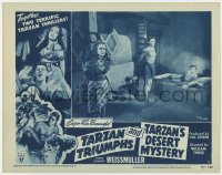 9b845 TARZAN TRIUMPHS/TARZAN'S DESERT MYSTERY LC #2 1949 Weissmuller, Sheffield & Gifford!