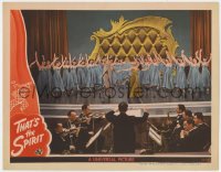9b859 THAT'S THE SPIRIT LC 1945 Johnny Coy & Peggy Ryan performing on stage with many dancers!