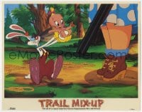 9b903 TRAIL MIX-UP LC 1993 Roger Rabbit hands Baby Herman to his mother holding shotgun!