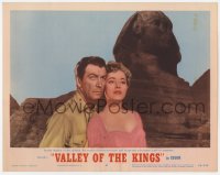 9b932 VALLEY OF THE KINGS LC #3 1954 best portrait of Robert Taylor & Eleanor Parker by Sphinx!