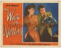 9b952 WAR OF THE WORLDS LC #6 1953 Gene Barry & Ann Robinson find a piece of the alien ship!