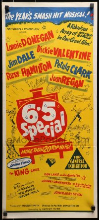 9c526 6.5 SPECIAL Aust daybill 1958 English pop musical based on the TV show!
