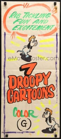 9c527 7 DROOPY CARTOONS Aust daybill 1970s hand-painted for local theater, rib tickling fun!