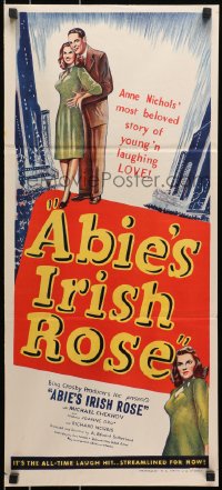 9c528 ABIE'S IRISH ROSE Aust daybill 1946 Joanne Dru, Anne Nichols, most riotous, romantic hit!
