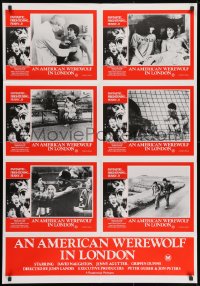 9c515 AMERICAN WEREWOLF IN LONDON Aust LC poster 1982 great different horror images!