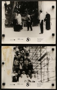 9c111 8 1/2 2 French LCs R1980s Federico Fellini directed classic, Marcello Mastroianni!
