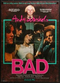 9c284 ANDY WARHOL'S BAD German 1977 Carroll Baker & King, sexploitation comedy, different!