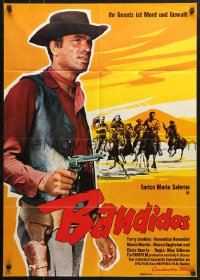 9c288 BANDIDOS German 1968 Enrico Maria Salerno, cool completely different spaghetti western art!