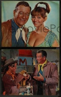 9c012 CIRCUS WORLD 8 color 9.5x11.75 stills 1965 Cardinale, John Wayne, Rita Hayworth, no borders!