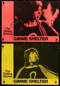 9c021 GIMME SHELTER 12 English LCs 1971 Rolling Stones out of control rock & roll concert!