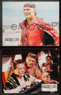 9c137 BAGDAD CAFE 8 French LCs 1988 Percy Adlon, Marianne Sagebrecht, Jack Palance, bizarre images!