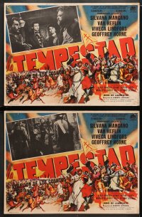 9c063 TEMPEST 8 Mexican LCs 1960 Van Heflin, Silvana Mangano, Lindfors as Catherine the Great!